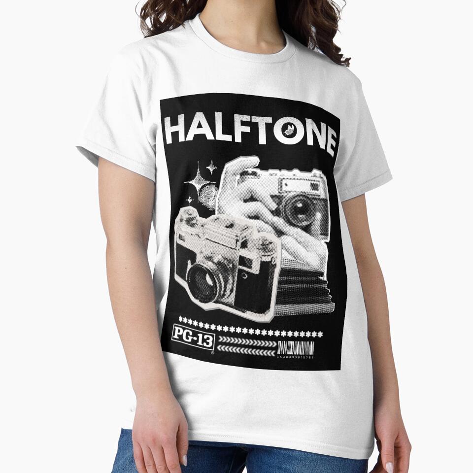 HALFTONE - Black and white - streetwear - Casual by Ddraw0