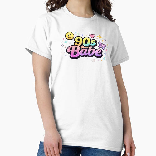 90s Babe Shirt – Vintage Retro Girl Aesthetic Tee | Cute 1990s Nostalgia Fashion by MEMORY-LN-Tees