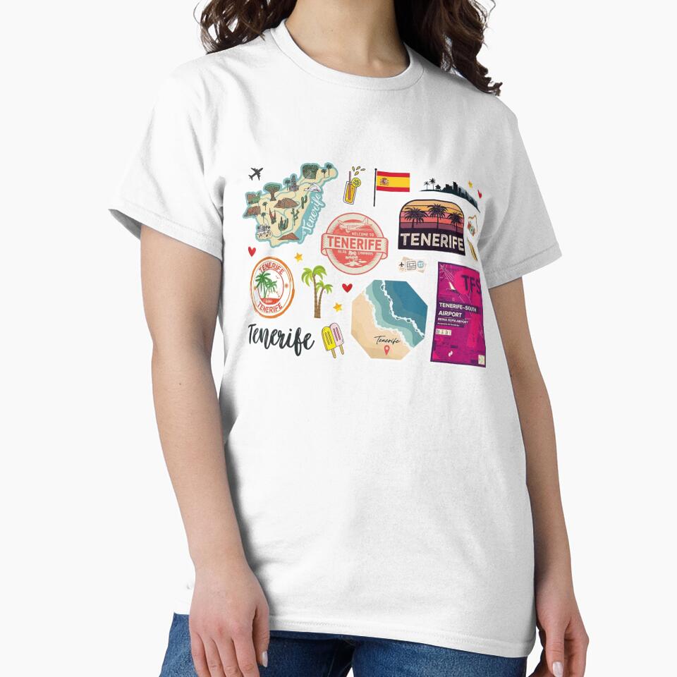 Tenerife T-Shirt – Minimal Travel Island Design by MedCanvas