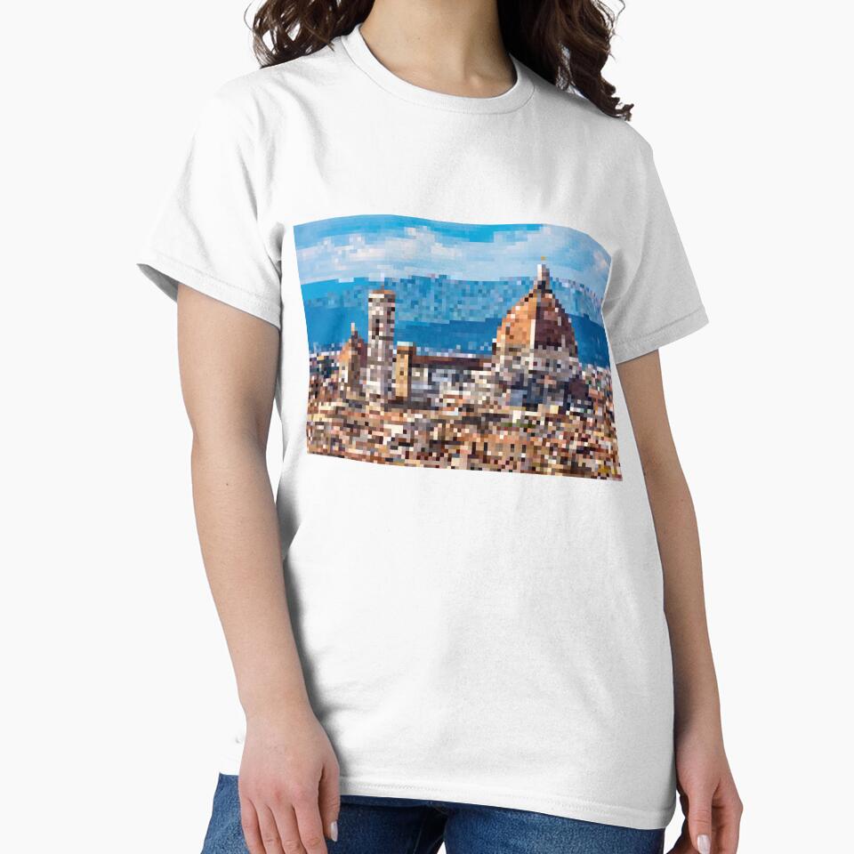 Pixelated Florence Cathedral by Potato Quality Prints
