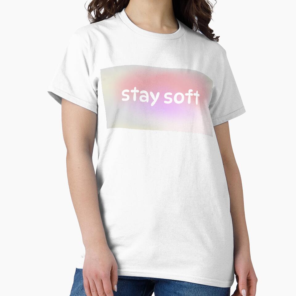 Stay Soft Pastel Typography Design by aikdreams