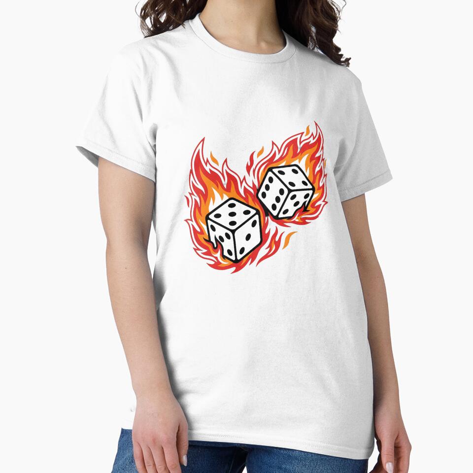 Burning Dice Streetwear by Stickersdevelop