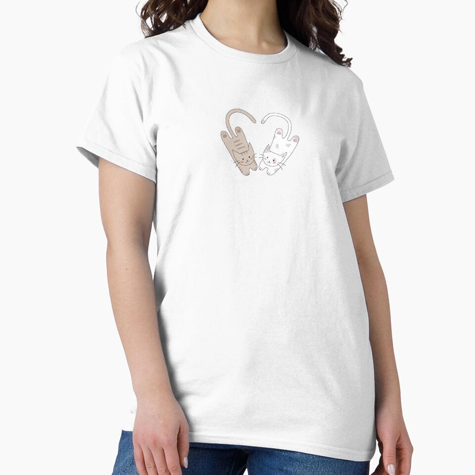 heart shaped kitties brown and white by pickingmint