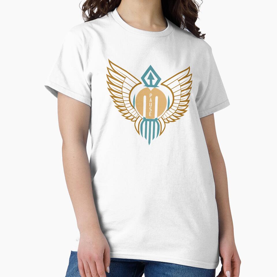 Music pause with wings new design by crevettedesign