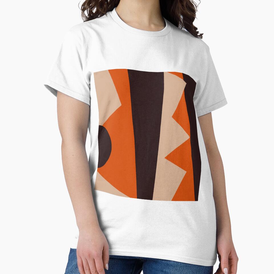 Geometric Invocation in  Orange & Black by Rob Colvin
