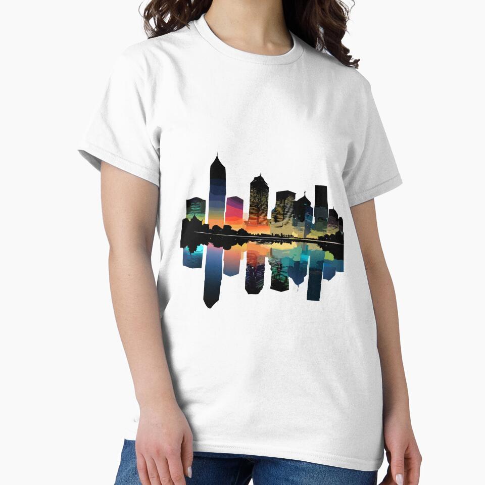 metropolis reflected in the water by Firas Aljazzar