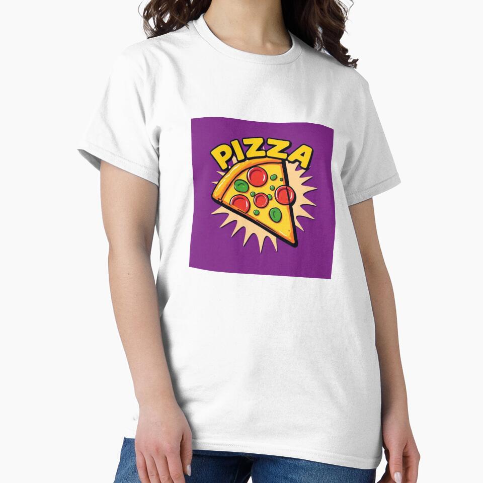 Purple Pop Art Pizza Slice Collection by SaucyFoodTruck