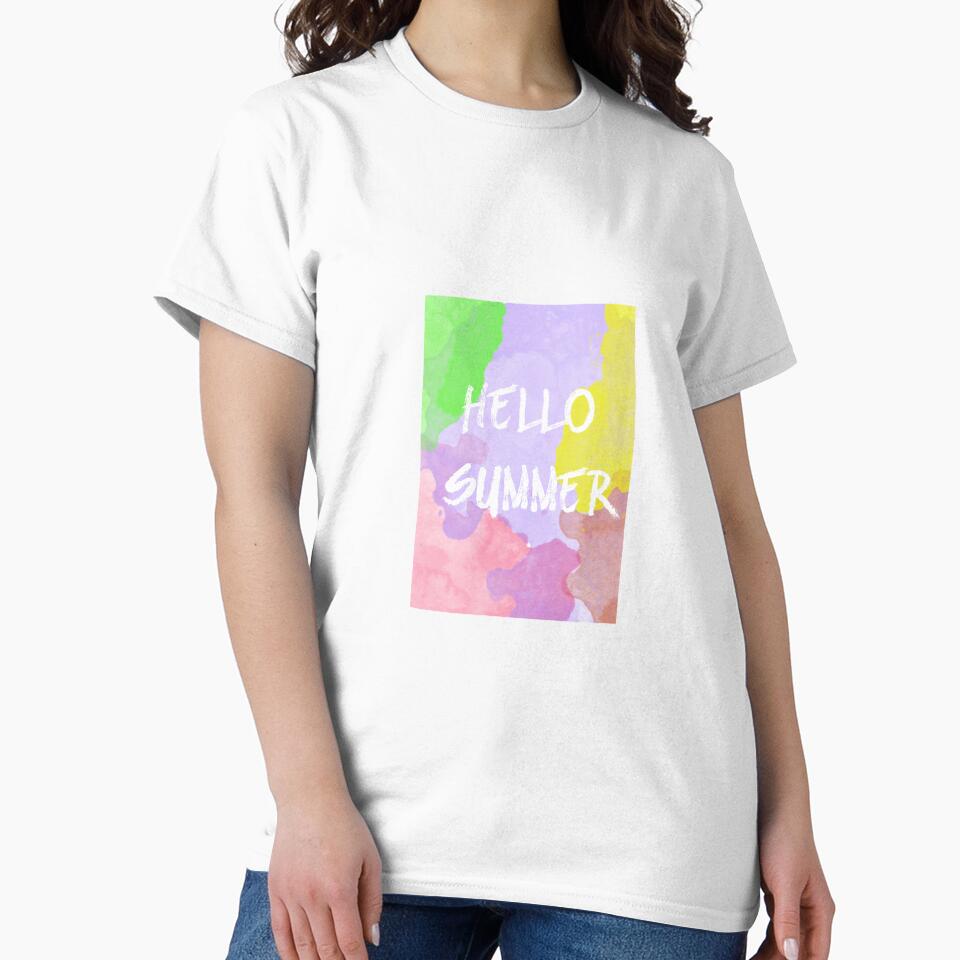 hello summer Slim Fit T-Shirt by seifehab