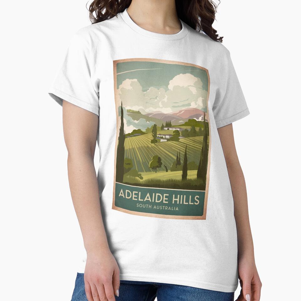 Adelaine Vintage Travel Poster by TravelerRat