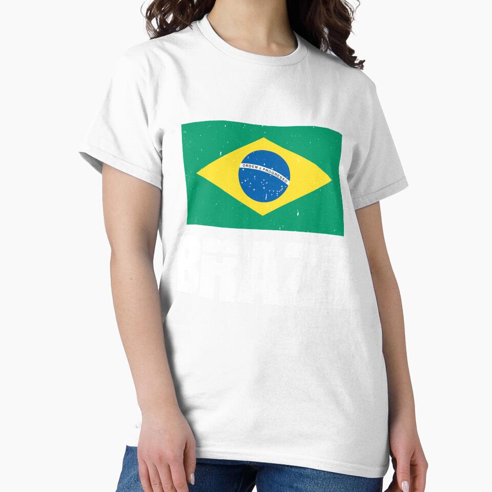 Brazil Flag T-Shirt for Men and Women by AllStarMerch