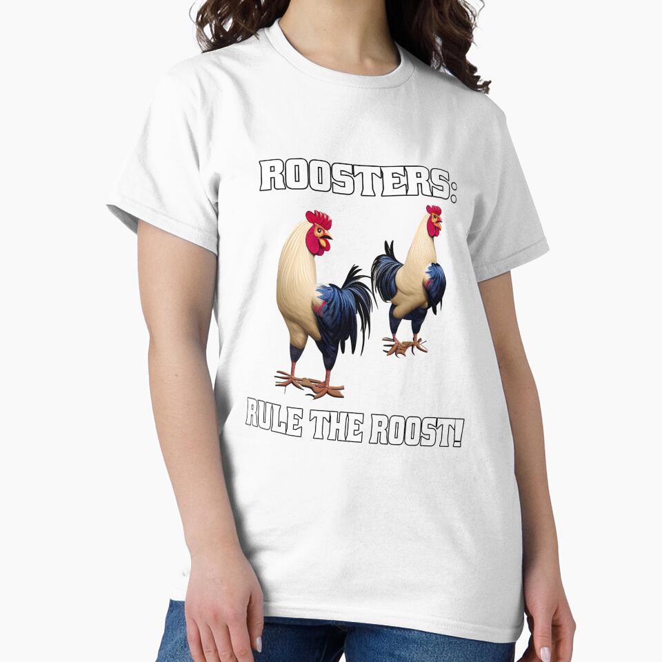 Funny Chicken Farmer Humor Roosters: Rule The Roost by fantasticdesign