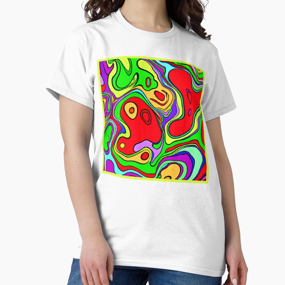 Vibrant And Colorful Abstract Pattern Art by Health And Fitness Posts e-Store