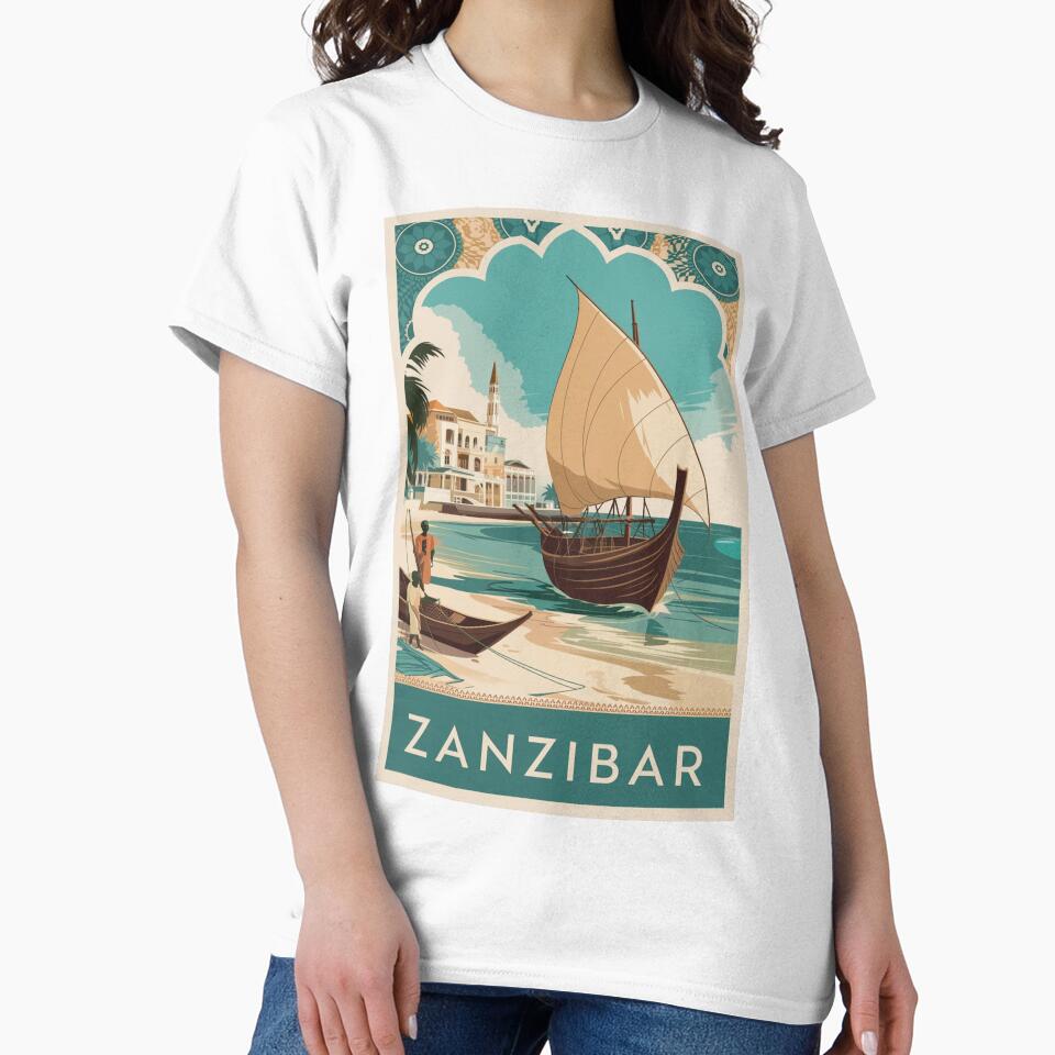 Zanzibar Vintage Travel Poster by TravelerRat