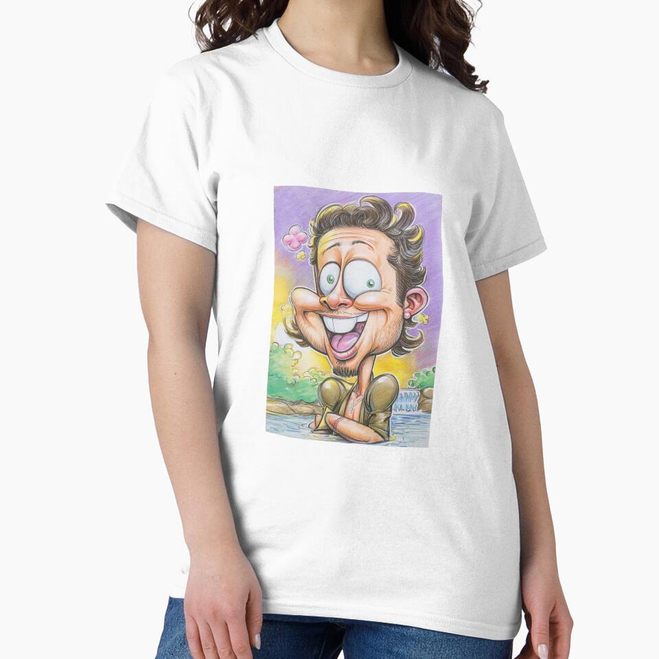 Hippie Guy by Claire Caricatures