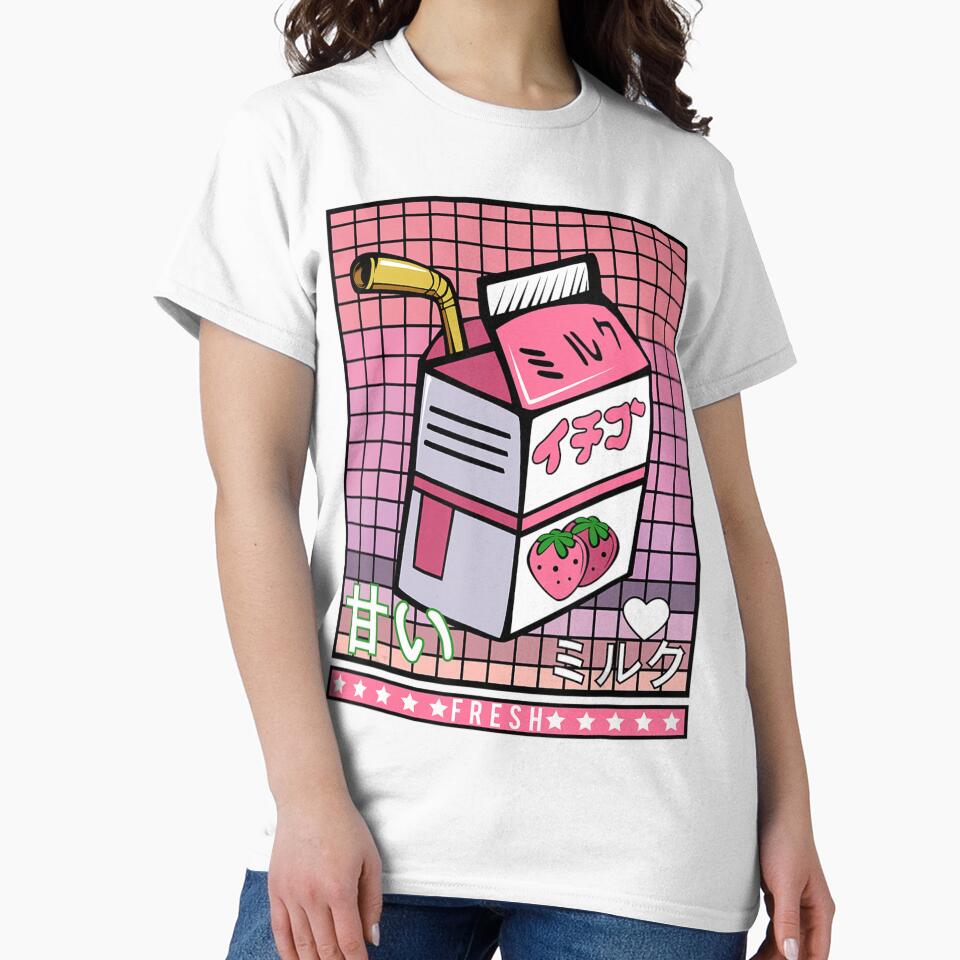 90S Japanese Otaku Stylish-Aesthetic Milk Drink Japan-Lover by Seth Shiver