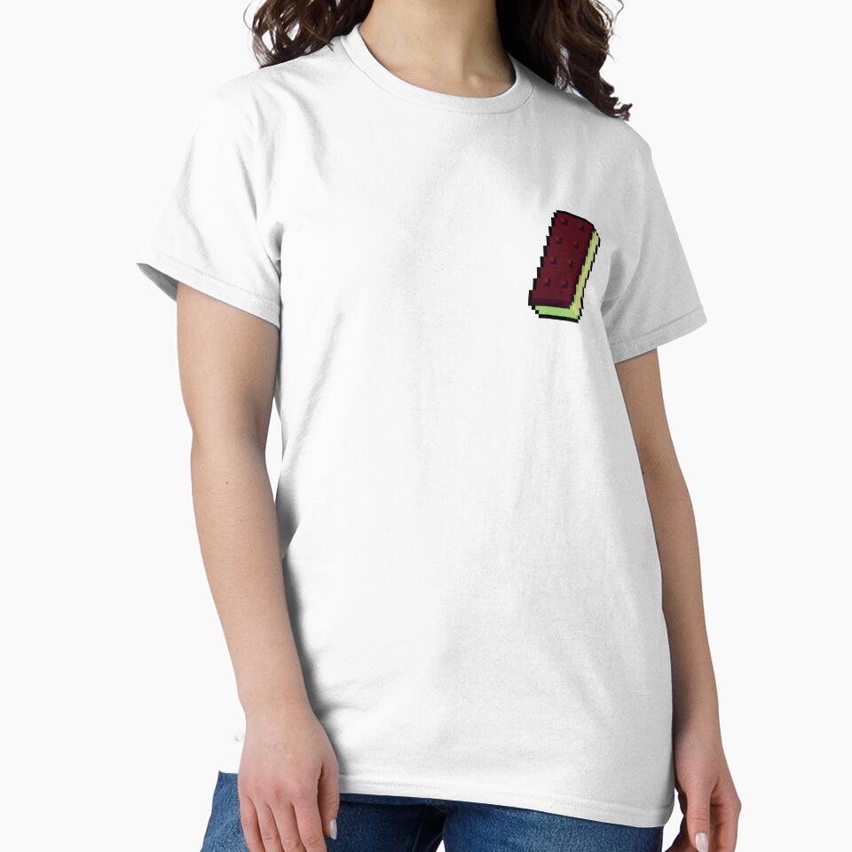Pixel Chocolate Ice Cream Sandwich - pixel food art by LittleFoodShop