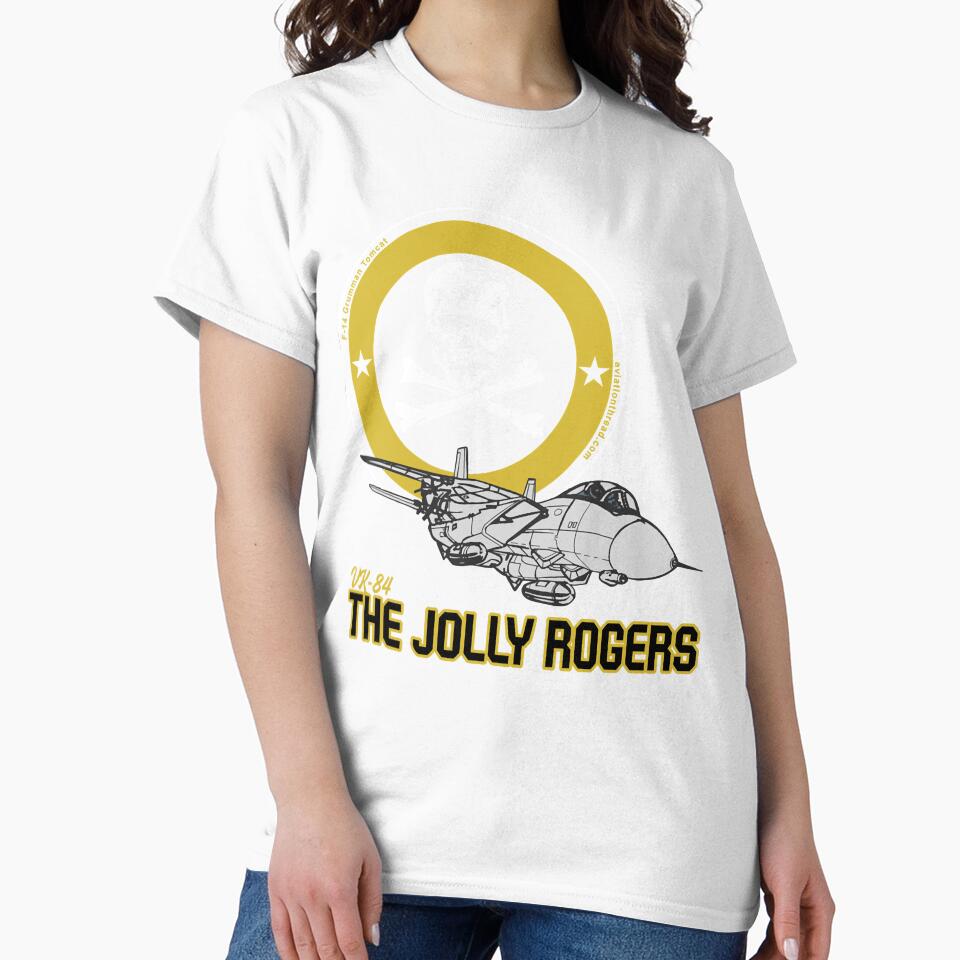 Women Men F 14 Grumman Tomcat Vf 84 Jolly Rogers Slim Fit Cool Gifts by Nicolafranecki