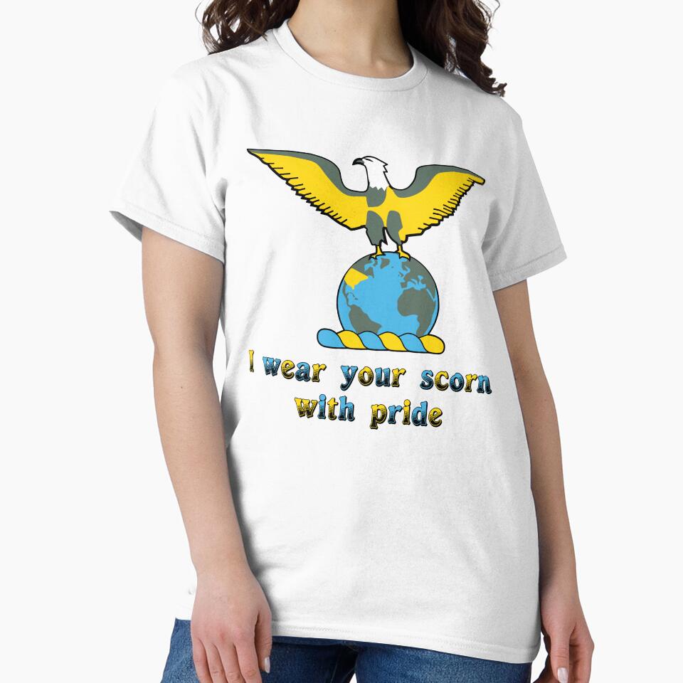 I wear your scorn with pride (eagle) by SolidEarthArt
