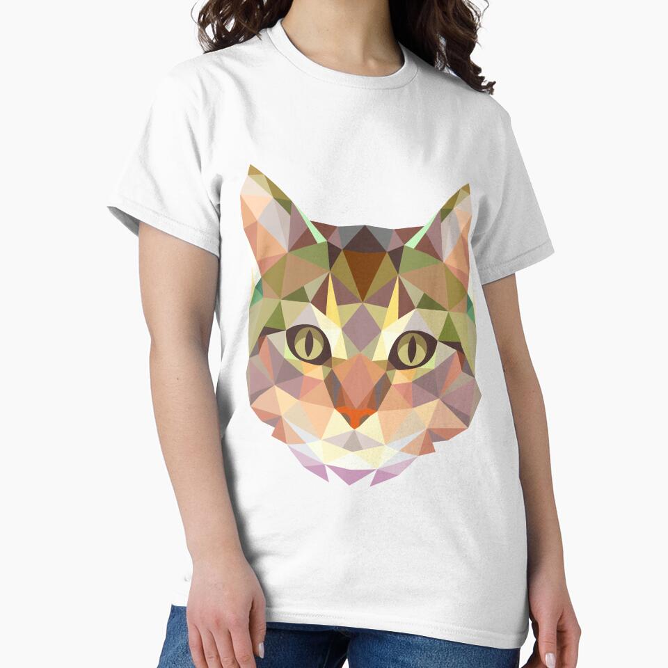 Polygon Cat T-Shirt by AllStarMerch