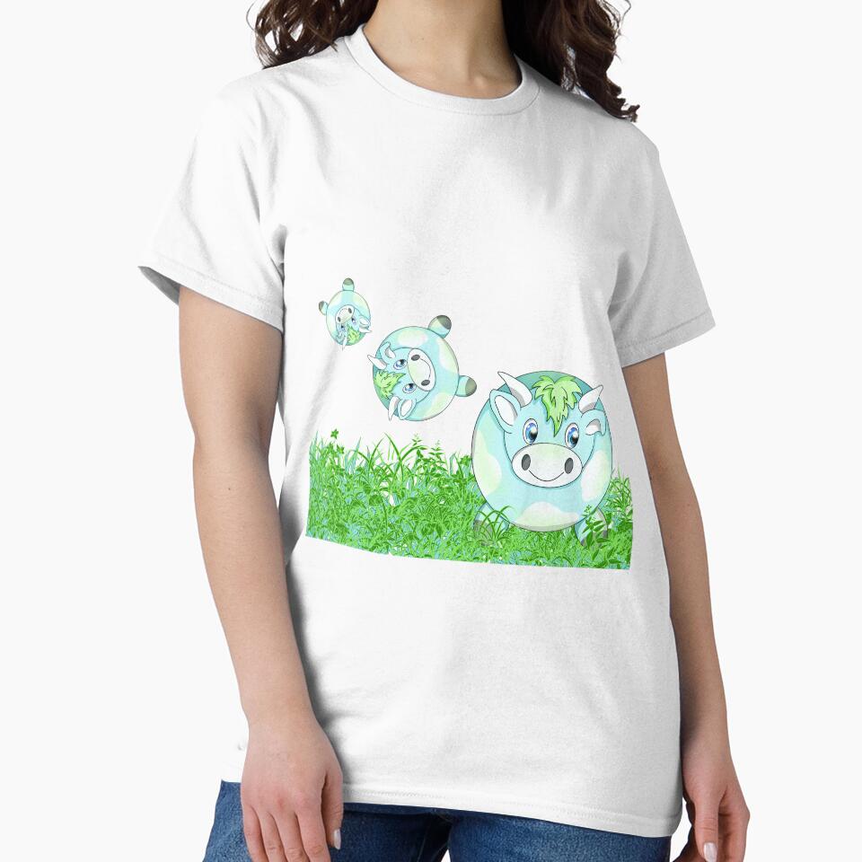 kawaii cow in grass by BeingNow