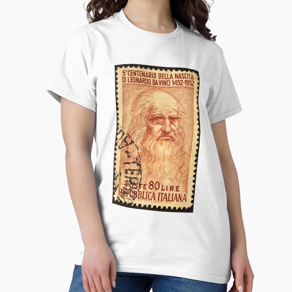 Leonardo Da Vinci Stamp Print Logo by BLTD.Global Revolution