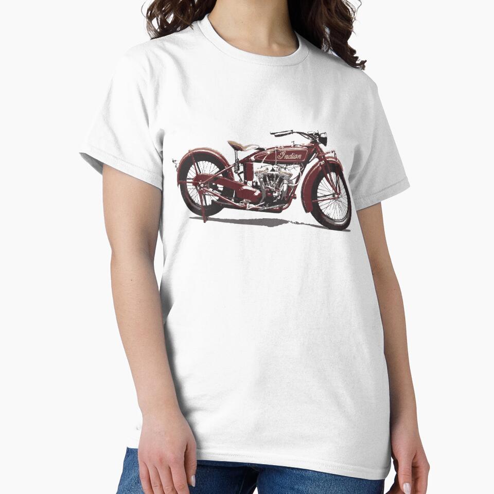 Vintage 1926 Indian Scout Motorcycle Classic Motorbike Biker Design by Moonrock Design