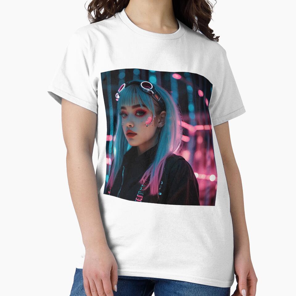 Shattered Decora Kawaii Cyber Aesthetic | Dark Aesthetic T-Shirt by Joy-boy-op