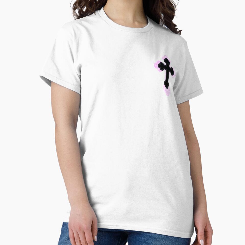 Y2K Orthodox Cross Black Pink by Underthesunmoon