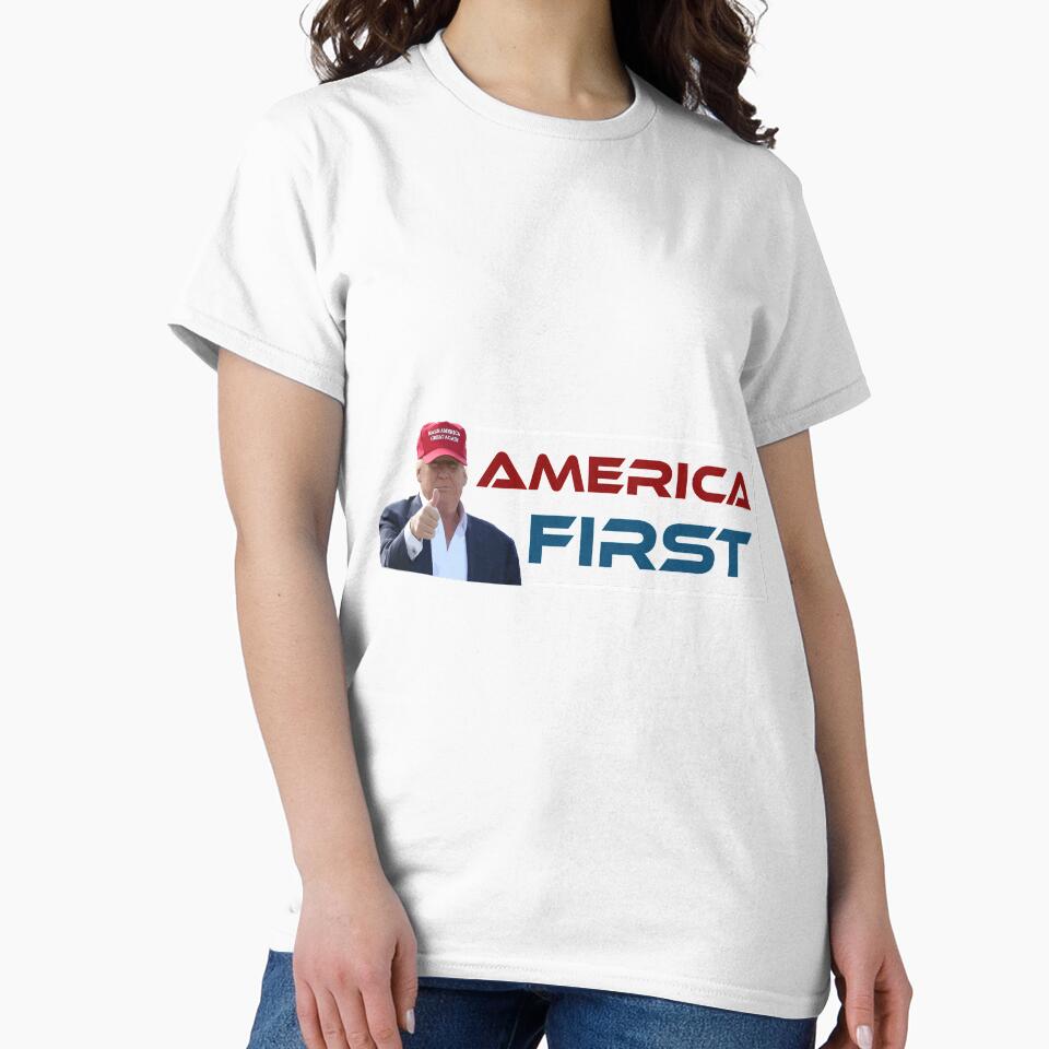 America First | President Donald Trump T-Shirt by AllStarMerch