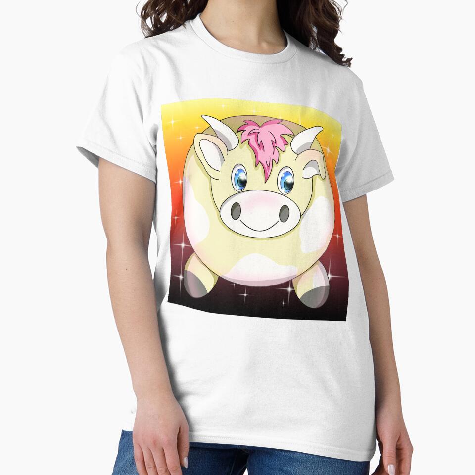 sunset kawaii cow by BeingNow