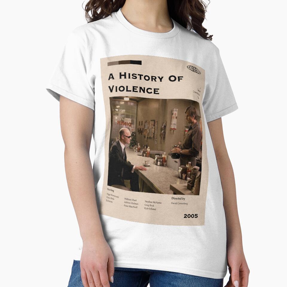 History of Violence Vintage Retro Movie Poster by Hasan Can Guler