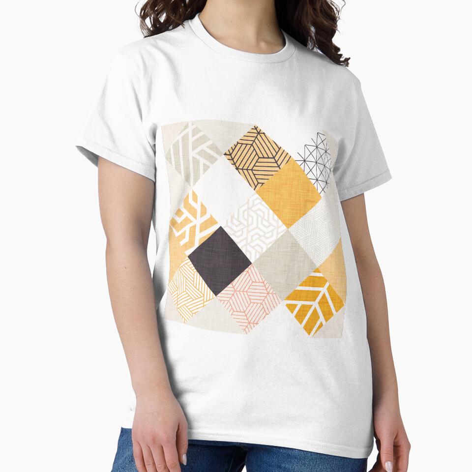 Tiles with patterns - Quilter Tiles Gold by susycosta