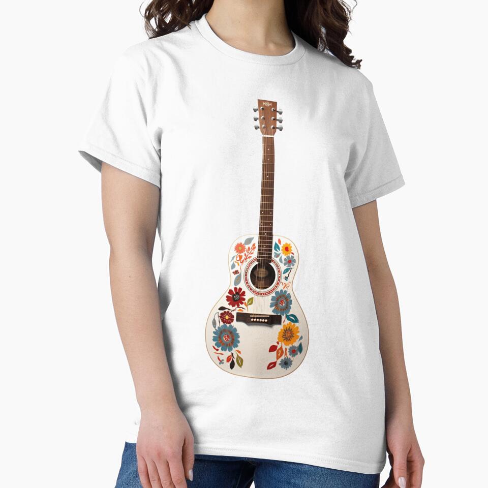 A Hippie Acoustic Guitar by GoodOldVintage