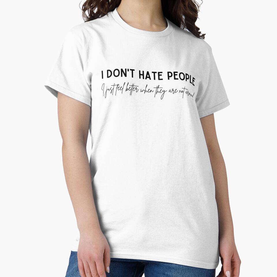 I Don't Hate People - Introvert Humor by healthapparel