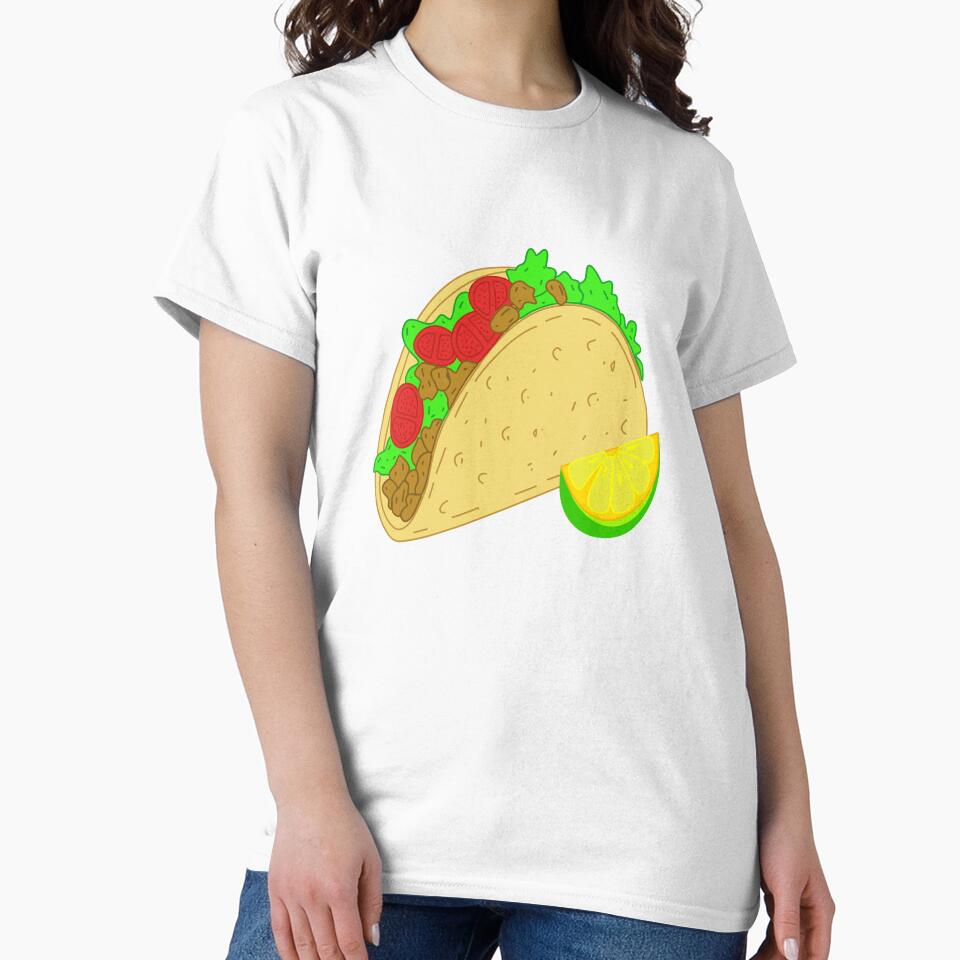 Cute Taco with Lemon Slice, Taco food, kawaii food by RS4you
