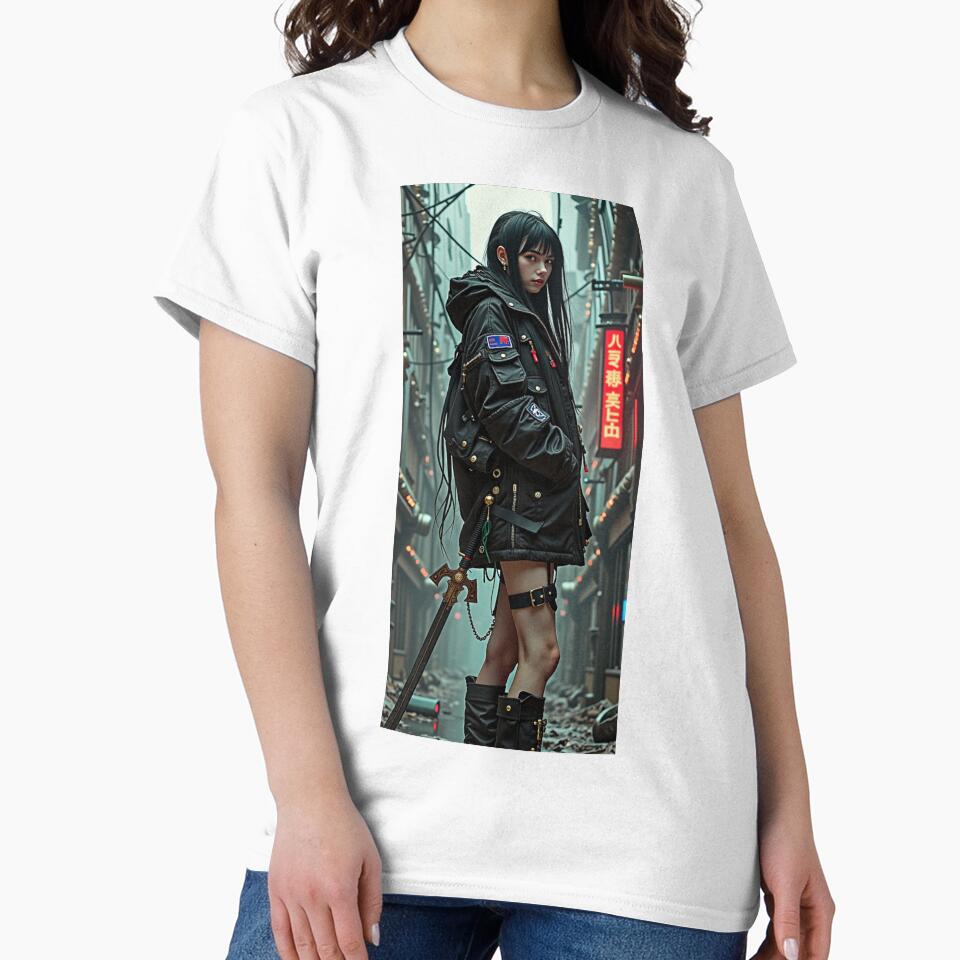 Urban warrior II | Cyberpunk Themed Warrior Girl Design by Shamrocx