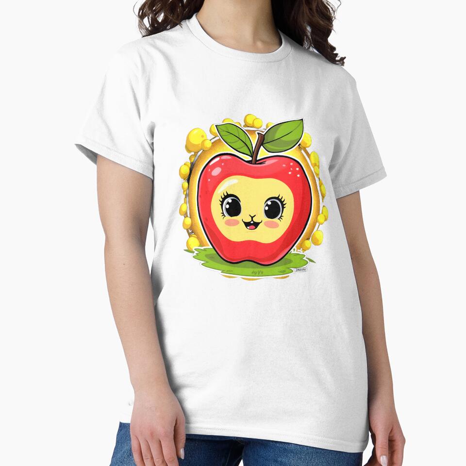 Cute Kawaii animal fruit apple by madevdine