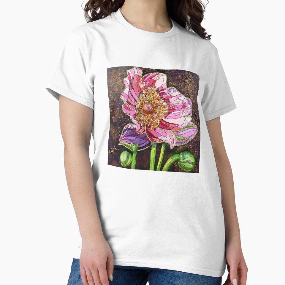 Colorful peony 3D effect by Ginette Ash