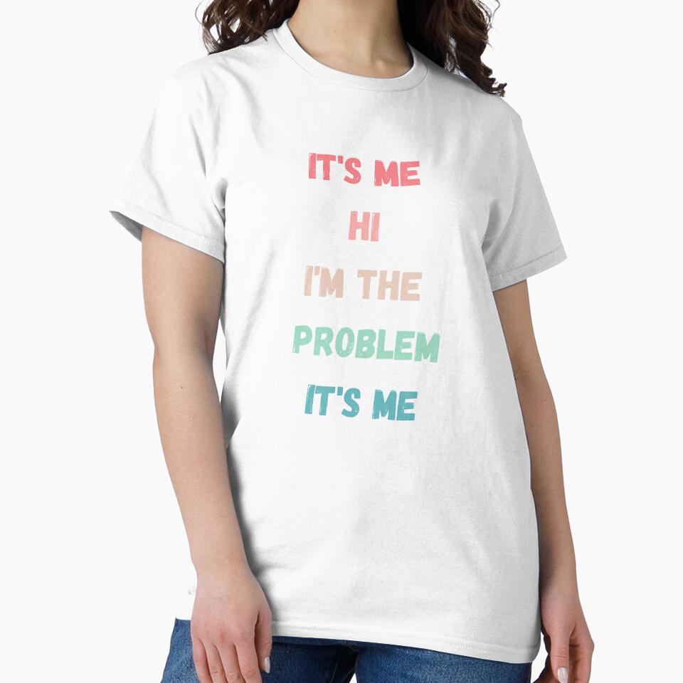 It's Me Hi I'm The Problem It's Me Shirt for Women Country Music T Shirt Music Tee Vintage Short Sleeve Fans Gift Tee Top by ArtsTime