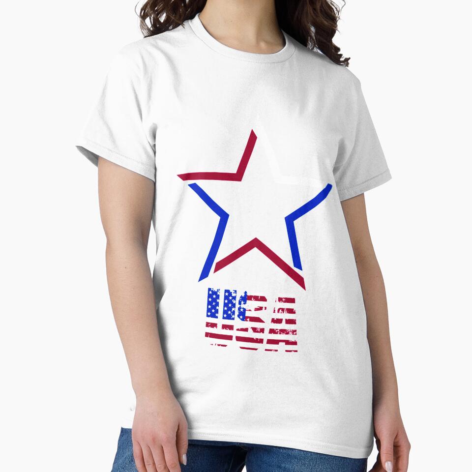Star | USA T-Shirt for Men and Women by AllStarMerch