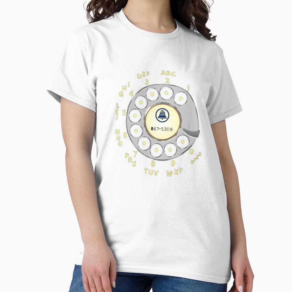 Rotary Telephone Dial - from the 80's Tommy Tutone - Jenny Jenny by Offset Vinyl Film