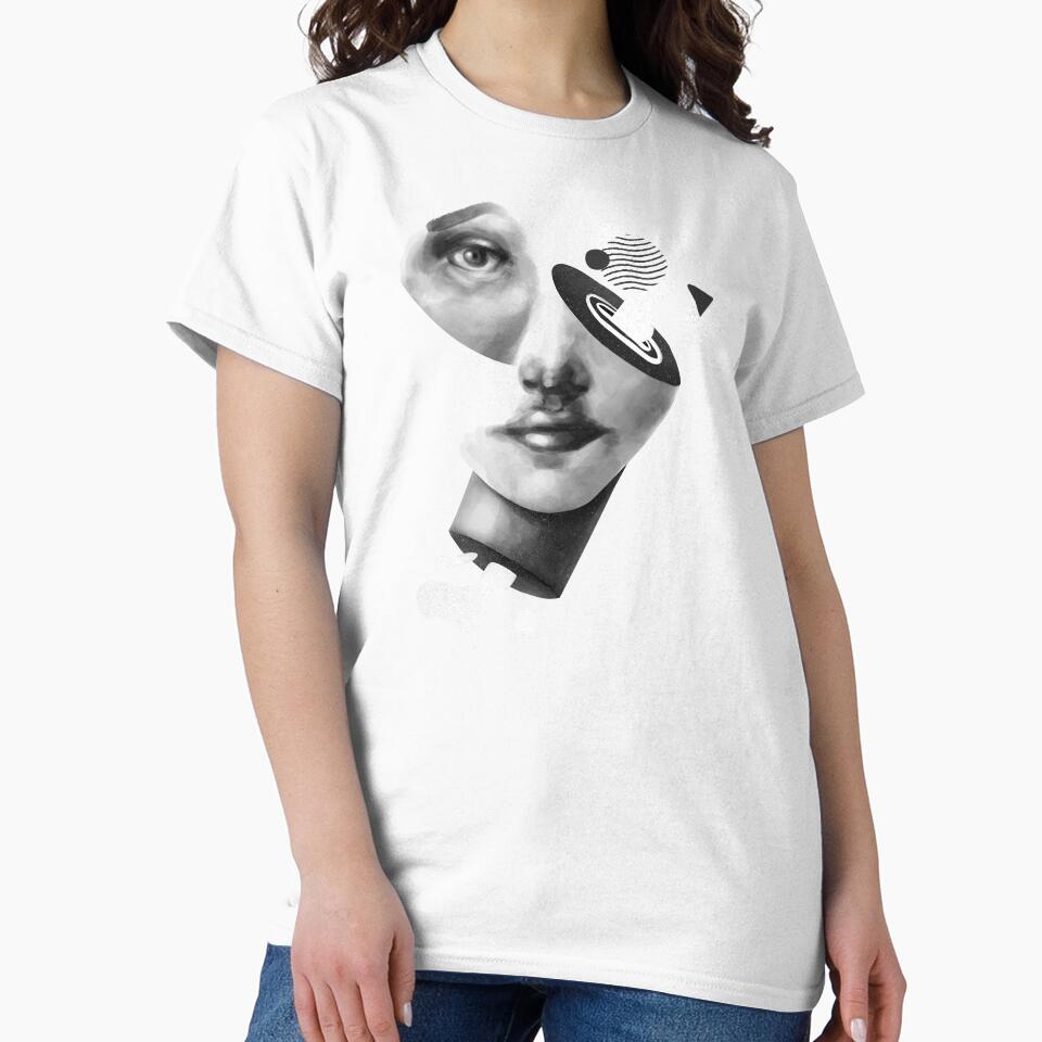 Sureal modernist face illustration by The Plotted Plant