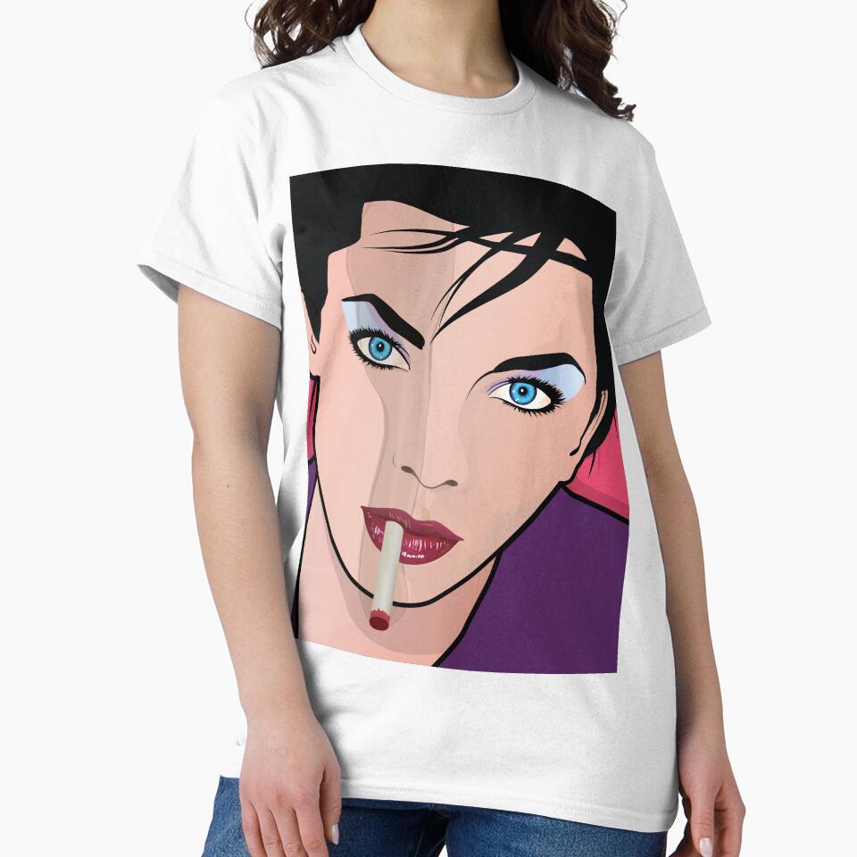 Pop Art Beautiful Woman Smoking Cigarette Popart Girl by Frank Schuster