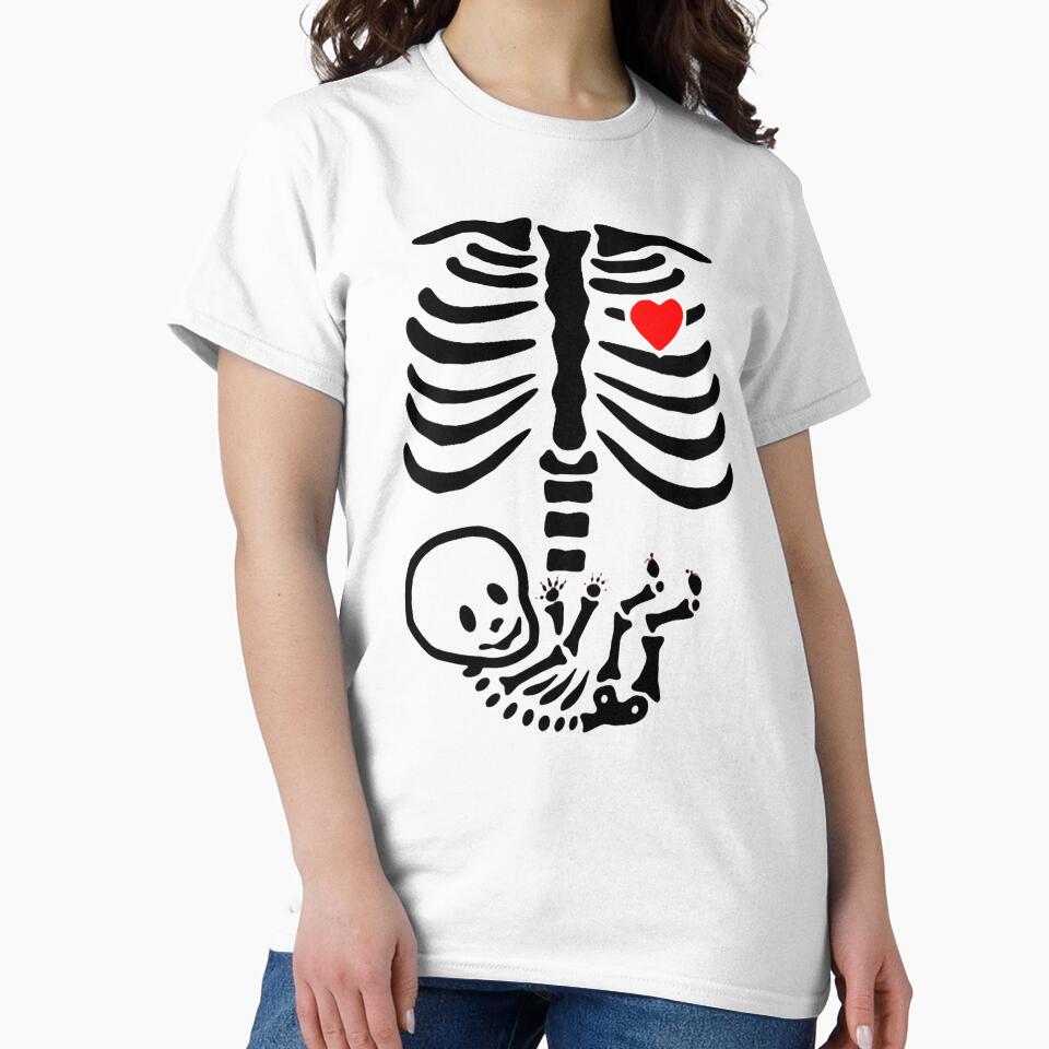 Copy of Copy of Halloween Skeleton Bones Rib Cage_Adult X Ray&Costume Sleeve Print Crew Neck Jumper,Halloween Skeleton by Sophistical