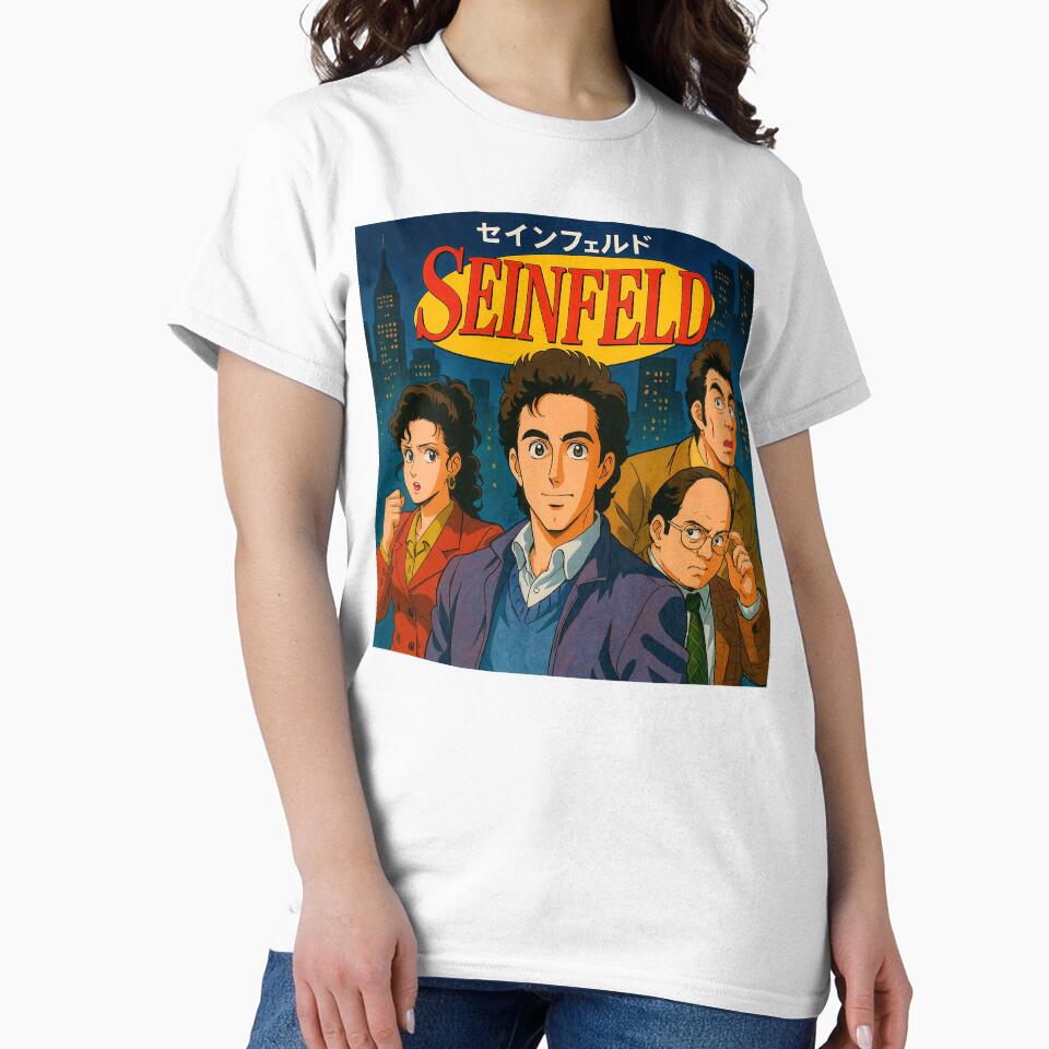 Seinfeld 1980s japanese anime poster art by QuirkBeasts