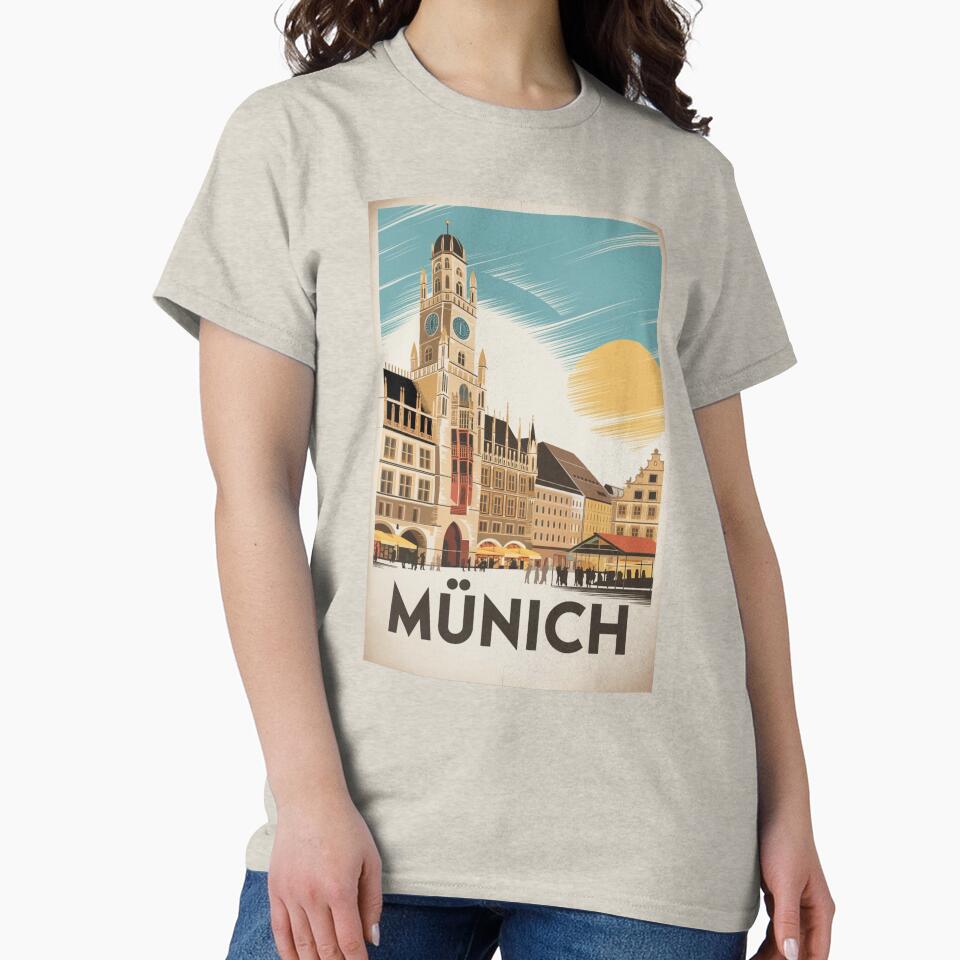 Munich Vintage Travel Poster by TravelerRat