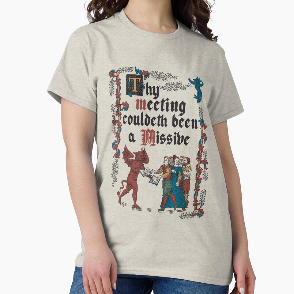 Copy of Could Have been an Email Medieval Style - funny retro vintage English history by Nemons
