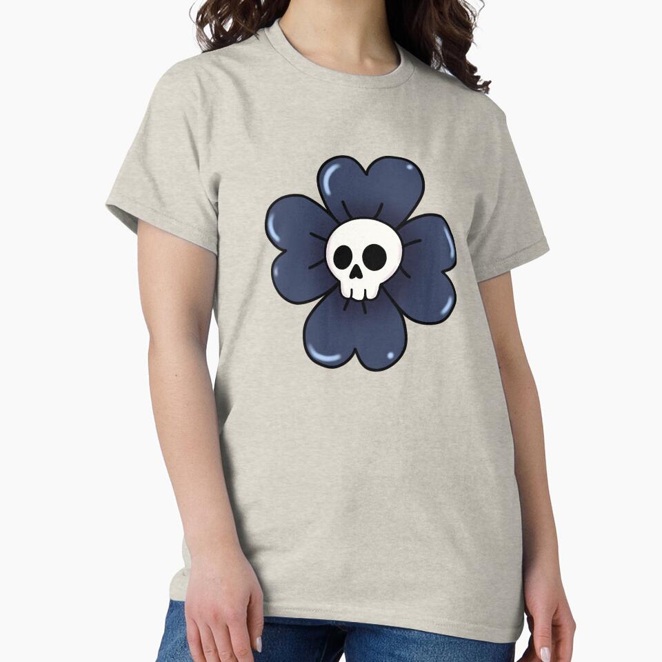 Skull in a flower by RavenAMarie