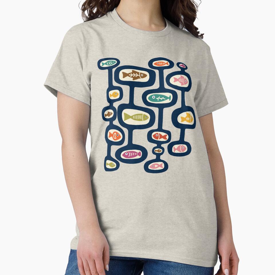 Mid-Century Modern Fish by Unhinged Heather