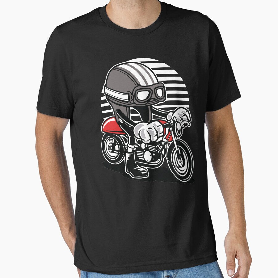 Cafe Racer Helmet Cartoon by Cheap Women's Shirts